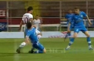 VIDEO Greşeală mare de arbitraj la Rapid - CS Severin » Teo Crăciunescu le-a refuzat giuleştenilor un penalty clar