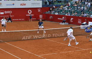 FOTO Show la 30 de grade! » Demonstraţie de tenis-spectacol între patru legende a sportului alb