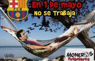 FOTO Epic fail! Cu ce tricouri au venit la meci doi fani ai Barcelonei şi alte glume de pe net după 0-7 cu Bayern