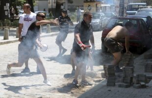 Fani ai Stelei arestaţi în Bulgaria » Ultraşii au protestat violent alături de suporterii lui ŢSKA