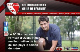 FC Sion anunţă oficial transferul lui Ovidiu Herea: "Era în atenţia lui Milan şi Bari"