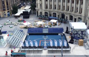 Week-end canicular în Piaţa Universităţii » Timp de două zile joacă baschet la Bucharest Challenger!