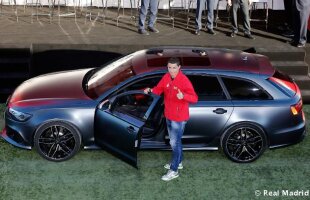 FOTO Super-bolizii jucătorilor Realului » Audi RS6 de 560 de cai pentru Ronaldo! Audi le-a făcut cadou şi maşini pentru copii :D