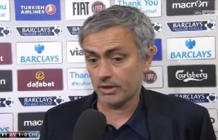 Interviu antologic acordat de Jose Mourinho după înfrîngerea cu Aston Villa: "Eu sînt un nimeni, arbitrii sînt fericiţi"