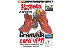 Mesaj inedit pe coperta specială a Gazetei de azi: "Grămada cere vîrf"