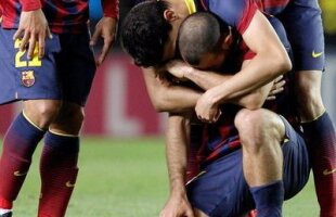 VIDEO&FOTO Sergio Busquets şi Javier Mascherano nu şi-au putut stăpîni lacrimile: "Am luptat pînă la final, aşa cum ne-a învăţat Tito!"