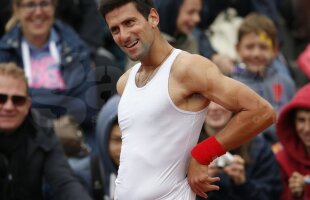 VIDEO Pauză de ploaie şi de rîs » Novak Djokovici a făcut spectacol cu un copil de mingi de la Roland Garros