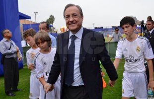 Unchiul Florentino Perez » Fotografie de colecţie pentru un junior român: apare alături de preşedintele Realului şi fiul lui Zidane