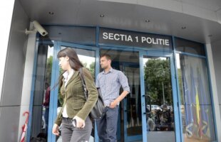 VIDEO şi FOTO Circ şi la secţie! Imagini nedifuzate pînă acum cu Tamaş, după ce a spart uşa unui bloc şi a fost dus la Poliţie