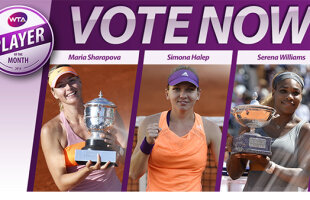 Adunarea pentru Simona Halep! » Românca a fost inclusă între cele mai bune jucătoare ale lunii! Voteaz-o aici