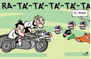 L-au fugărit cu motocicletele :) Brazilienii l-au ironizat pe CR7 după eşecul de la Salvador