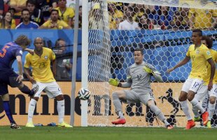 VIDEO Jogo bonito nu mai există! » Felipe Scolari, ce ruşine! Un Mondial cu 14 goluri primite. Nemaivăzut! Brazilia, învinsă şi de Olanda: 0-3