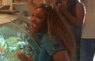 VIDEO Cască gura! Recital oferit de Serena Williams la o gelaterie :D