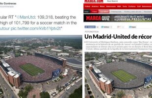 FOTO Găsiţi diferenţa :D Cum a transformat Marca o imagine de la United - Real Madrid pentru ca trupa lui Ancelotti să iasă bine