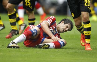 VIDEO Are ruptură Javi Martinez? » Mijlocaşul lui Bayern s-a accidentat în Supercupa Germaniei, 0-2 cu Dortmund