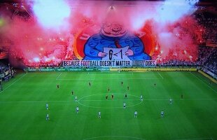 FOTO Fanii Legiei nu au uitat de UEFA! Coregrafie impresionantă la meciul cu Aktobe