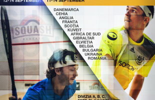 Cele mai importante competiţii de squash din România, în septembrie, la Bucureşti