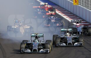 Lewis Hamilton a cîştigat Marele Premiu al Rusiei » Omagiu simbolic al celor 21 de piloţi pentru Jules Bianchi înaintea cursei