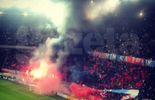 FOTO Atmosferă incendiară la derby » Coregrafii spectaculoase ale galeriilor