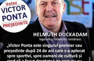 Helmuth Duckadam bagă Steaua în politică » Oficialul stelist îl susţine pe Victor Ponta