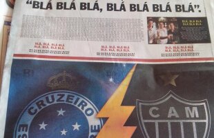 FOTO » Copertă fabuloasă a unui ziar din Brazilia » Cum a prezentat ziarul derby-ul local