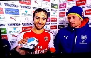 VIDEO Moment stînjenitor pentru Mathieu Flamini » A crezut ca a fost ales omul meciului