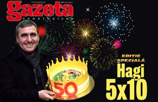 Hagi împlineşte azi 50 de ani, iar Gazeta face o plecăciune în faţa Regelui şi îi dedică 20 de pagini speciale! Mergi la chioşcuri, merită!