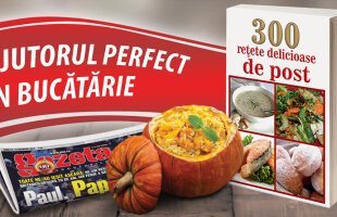 Nu pierde joi, 19 februarie, o carte specială pentru Postul Paştelui: 300 de reţete delicioase de post!