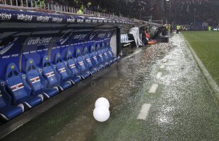 Polo în beznă! » Un stadion din Serie A a fost inundat din cauza unei datorii de 2 milioane de euro