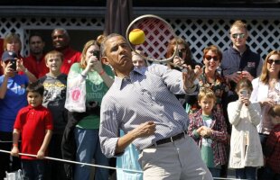 Show la Casa Albă » Barack Obama și-a măsurat forțele cu Caroline Wozniacki