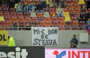 VIDEO Interzis la protest » Fanii Stelei nu au fost lăsați pe Național Arena cu un banner împotriva Armatei