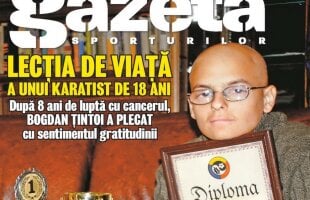 Lecția de viață a unui karatist de 18 ani » După opt ani de luptă cu cancerul, Bogdan Țintoi a plecat cu sentimentul gratitudinii: ”Vă mulțumesc tuturor!”