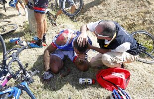 VIDEO & GALERIE FOTO "Purito", primul pe Zid » Căzătură monstruoasă în Turul Franței, într-o etapă în care Chris Froome a preluat tricoul galben