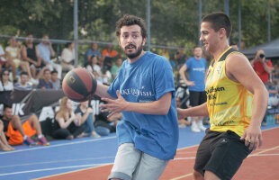 GALERIE FOTO Slam-dunk pentru copii » Moga și Stănescu s-au duelat sub panou la Sport Arena Streetball