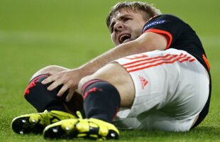 FOTO  Atenție imagini terifiante! Cum arată piciorul lui Luke Shaw după accidentarea din meciul cu PSV 