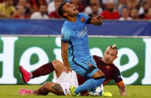 Probleme mari la Barcelona » Cît va lipsi Rafinha după accidentarea din meciul cu Roma