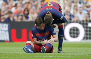 VIDEO Leo Messi s-a accidentat în debutul meciului cu Las Palmas și a fost transportat de urgență la spital