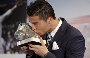 FOTO Cristiano Ronaldo a primit pentru a 4-a oară Gheata de Aur » Reacția starului portughez