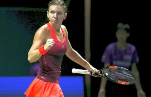 Îşi spionează viitoarea adversara? » Ce meci a urmărit Halep la Turneul Campioanelor