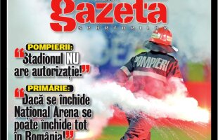 EXCLUSIV Mîine, la chioșcuri, în Gazetă » Stadionul Național n-a avut autorizație timp de 5 ani. Pompierii: "Vă închidem în 30 de zile!"