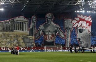 FOTO Grecia antică în UEFA Champions League » Coregrafie fără precedent a fanilor lui Olympiacos