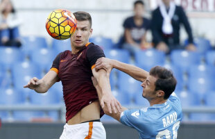 VIDEO Spectacol mut în Derby della Capitale » Galeriile au boicotat meciul, Ştefan Radu a sărit la bătaie, Roma a luat toate punctele