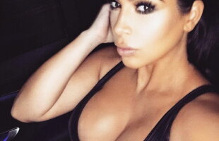 Sarcina îi face sînii fabuloși! Kim Kardashian, super-sexy la ultima petrecere