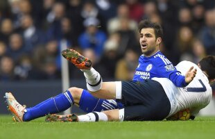 VIDEO O zi pe care Fabregas vrea s-o uite cît mai repede! Momente jenante pentru Cesc la meciul cu Tottenham