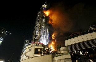 VIDEO+FOTO Incendiu uriaș la un hotel din Dubai! Promotorul Superkombat Eduard Irimia a fugit pe scările de urgență!