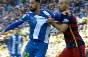 FOTO & VIDEO » Penalty refuzat lui Espanyol, iar Mascherano, iertat de eliminare!