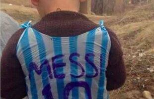 FOTO Muncă în echipă pe rețelele de socializare pentru a-i oferi acestui copil un tricou adevărat cu Messi