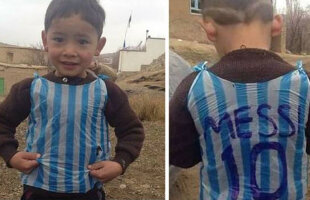 S-a descoperit cine e copilul care și-a făcut dintr-o pungă tricou cu Messi