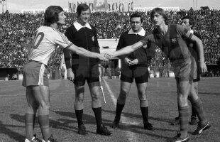 SUPERFOTO Imagini de colecție cu Johan Cruyff pe stadionul Ghencea, la singurul său meci în România » A jucat împotriva Stelei