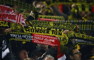 VIDEO Trebuie să fie cel mai tare "You'll never walk alone" din istorie! Imagini incredibile cu 60.000 de fani ai lui Dortmund și Liverpool